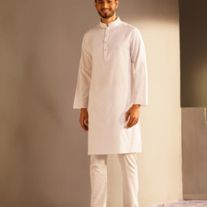 Elite Festive Panjabi with Contrast Embroidery Finish